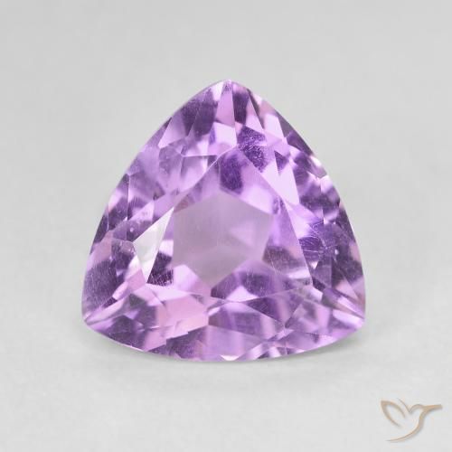 2.93ct Natural Violeta Púrpura Médio Ametista, Trilhão, VVS-VS