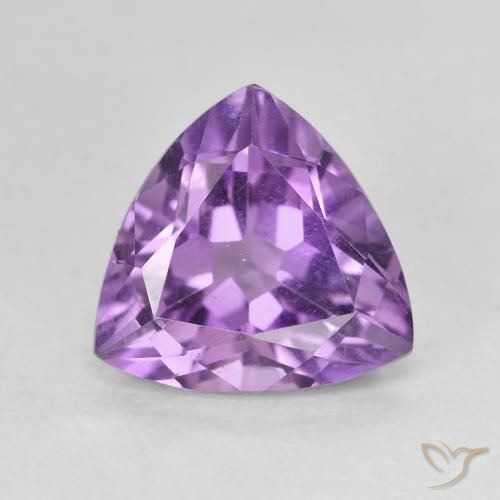 2.82ct Natural íris violeta Ametista, Trilhão, VVS-VS