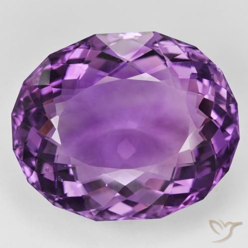 42.47ct Natural Violeta Púrpura Profundo Ametista, oval, VVS