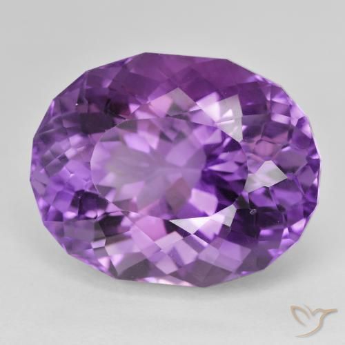 Ametista Violeta Púrpura Natural 30.35ct, oval, VVS