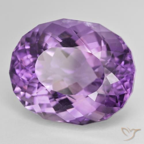 Ametista Violeta Púrpura Natural 37.96ct, oval, VVS-VS