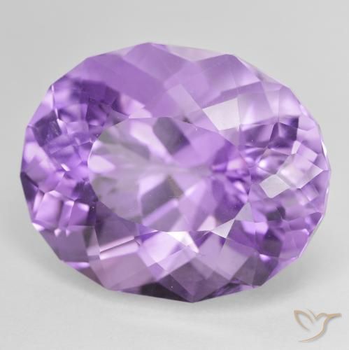 Ametista Violeta médio Natural 28.91ct, oval, VVS-VS
