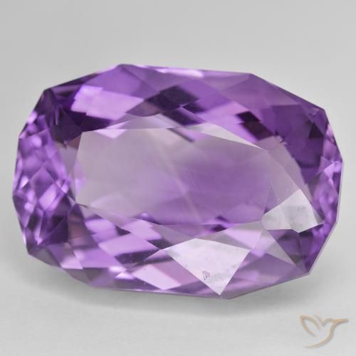 Ametista Violeta médio Natural 36.31ct, Almofada, VVS-VS