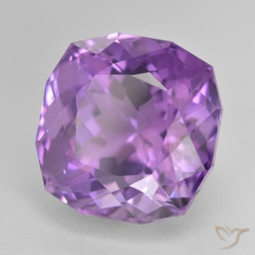 Ametista Violeta Intenso Natural 21.58ct, Almofada, VVS-VS