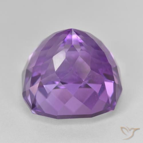 Ametista Violeta Intenso Natural 21.58ct, Almofada, VVS-VS