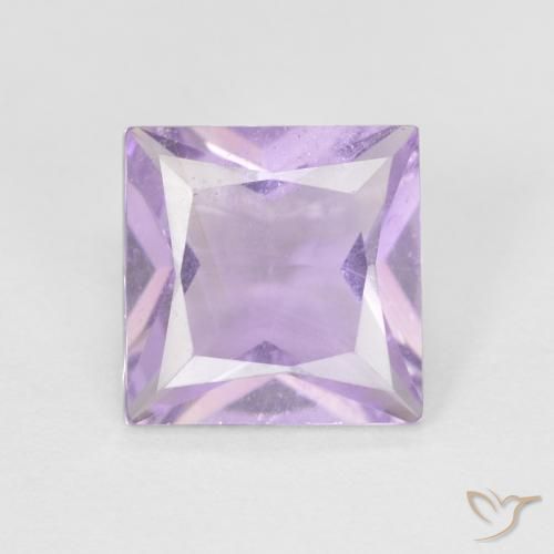 1.21ct Natural Violeta rosado Ametista, Quadrado, VS