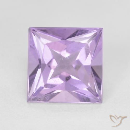 2.25ct Natural Violeta rosa médio Ametista, Quadrado, VS