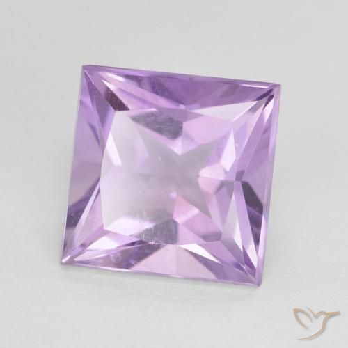 Ametista Violeta rosa médio Natural 2.25ct, Quadrado, VS