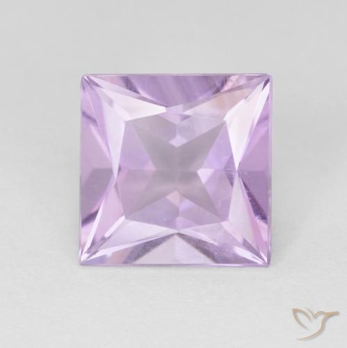 1.84ct Natural Violeta rosado claro Ametista, Quadrado, VS