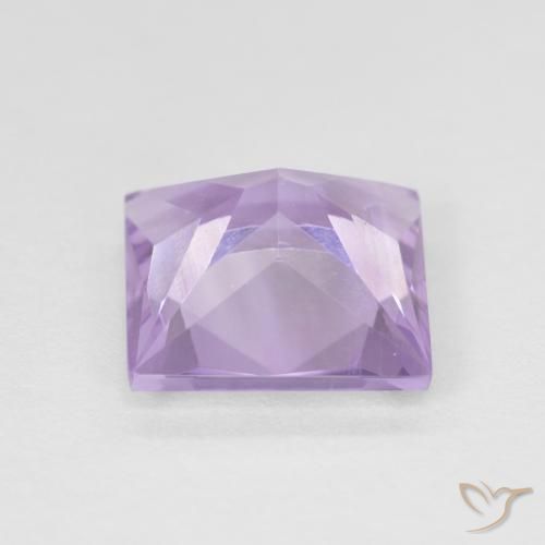 Ametista Violeta rosado claro Natural 1.84ct, Quadrado, VS