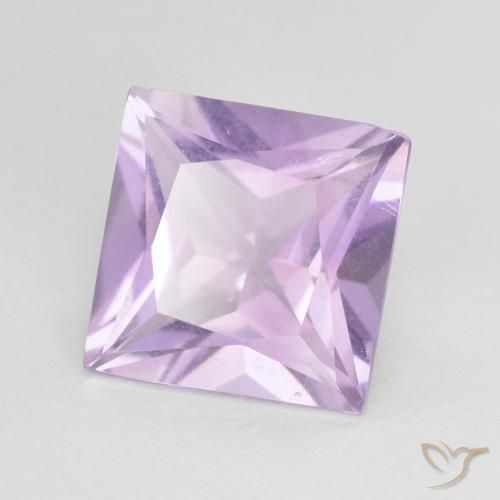 Ametista Violeta rosado claro Natural 2.08ct, Quadrado, VS