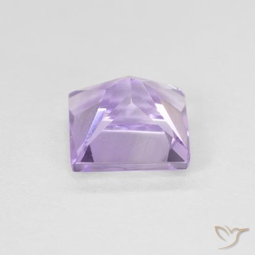 Ametista Violeta rosado claro Natural 1.10ct, Quadrado, VS