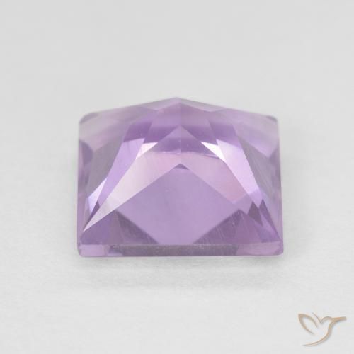 Ametista Violeta rosado claro Natural 2.35ct, Quadrado, VVS