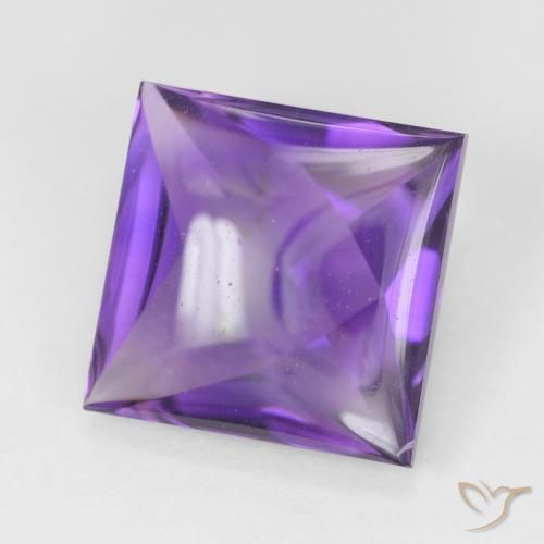 Ametista Medium Light-Violet Natural 4.10ct, Quadrado, Transparente