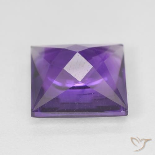 Ametista Medium Light-Violet Natural 4.10ct, Quadrado, Transparente