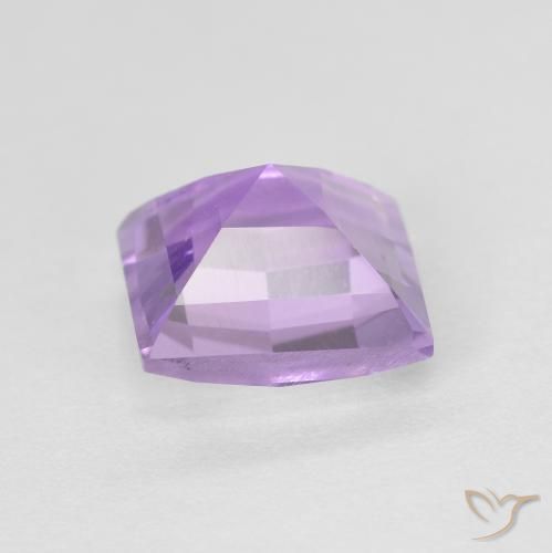 Ametista Violeta rosado claro Natural 1.38ct, Quadrado, VVS-VS