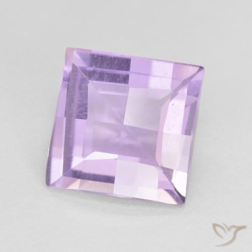 Ametista íris violeta Natural 1.54ct, Quadrado, VVS-VS