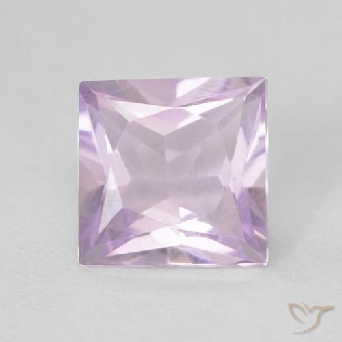 0.93ct Natural Magenta claro Ametista, Quadrado, VVS