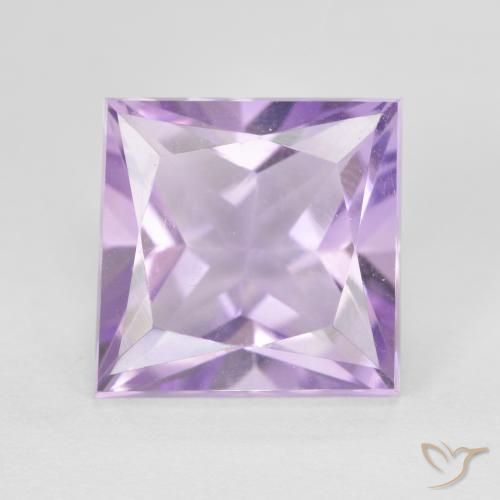 4.33ct Natural Violeta médio Ametista, Quadrado, VVS