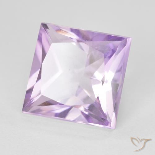 Ametista Violeta médio Natural 4.33ct, Quadrado, VVS