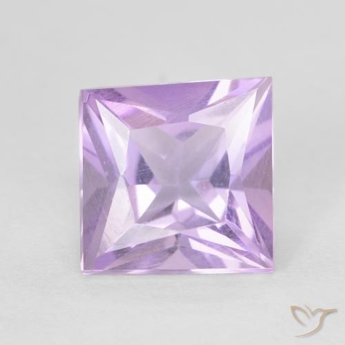 1.55ct Natural Violeta rosa médio Ametista, Quadrado, VVS