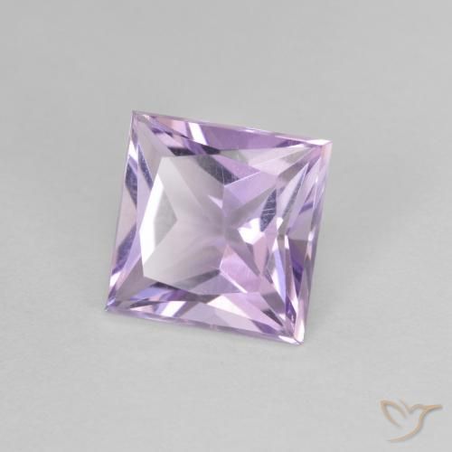 Ametista Violeta claro Natural 1.93ct, Quadrado, VS