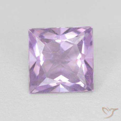 1.06ct Natural Violeta rosado claro Ametista, Quadrado, VS