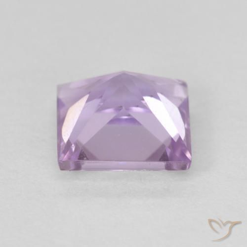 Ametista Violeta rosado claro Natural 1.06ct, Quadrado, VS