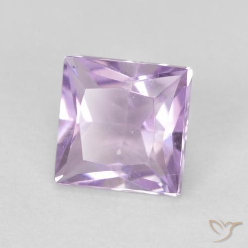 Ametista Violeta médio Natural 0.65ct, Quadrado, VS
