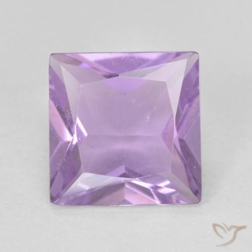 1.20ct Natural íris violeta Ametista, Quadrado, VS