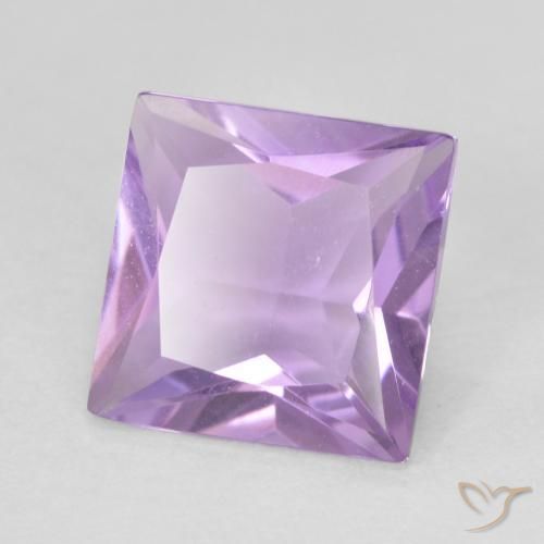 Ametista íris violeta Natural 1.20ct, Quadrado, VS