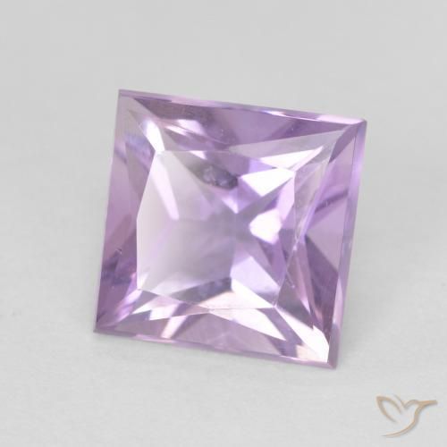 Ametista Violeta claro Natural 1.97ct, Quadrado, VS