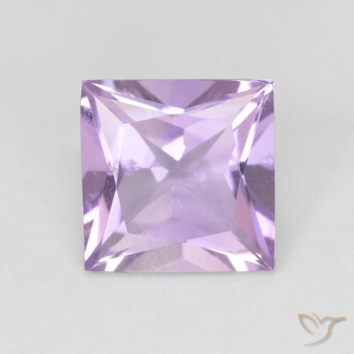 2.03ct Natural Violeta claro Ametista, Quadrado, VS