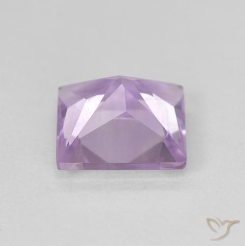 Ametista Violeta claro Natural 2.03ct, Quadrado, VS