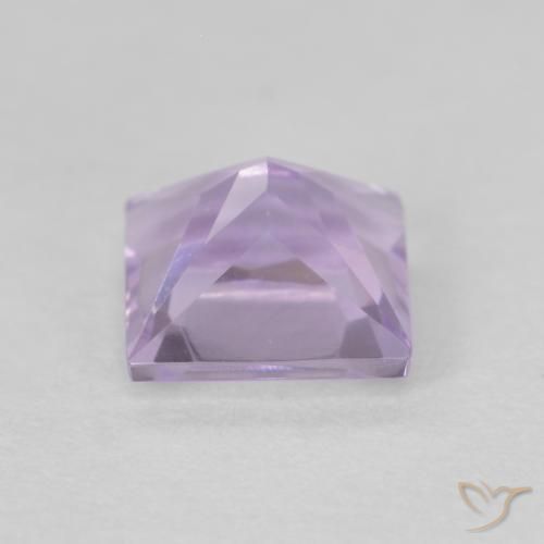 Ametista Violeta claro Natural 0.66ct, Quadrado, VVS-VS