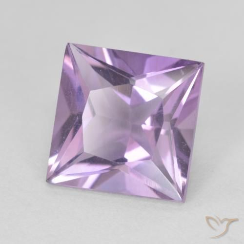 Ametista Violeta rosa médio Natural 2.09ct, Quadrado, VVS-VS
