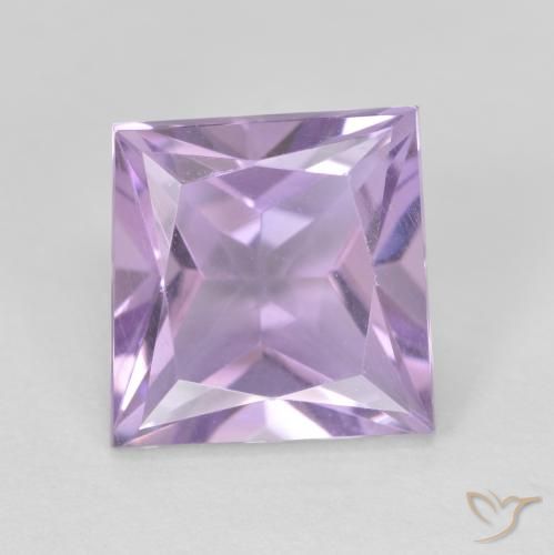 3.09ct Natural Violeta claro Ametista, Quadrado, VVS