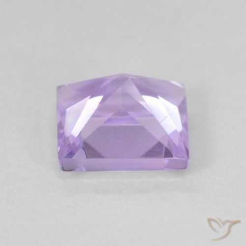 Ametista Violeta claro Natural 0.97ct, Quadrado, VVS
