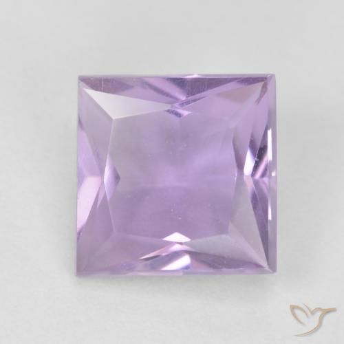 1.23ct Natural Violeta claro Ametista, Quadrado, VVS