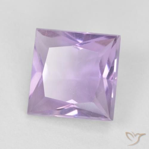 Ametista Violeta claro Natural 1.23ct, Quadrado, VVS