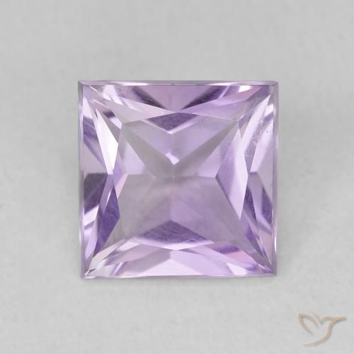 1.80ct Natural Violeta claro Ametista, Quadrado, VVS