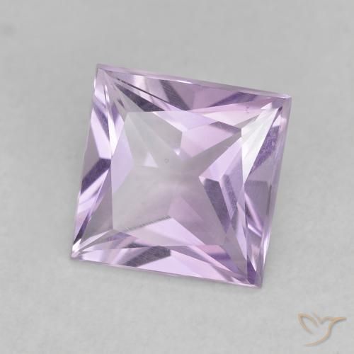 Ametista Violeta claro Natural 1.80ct, Quadrado, VVS