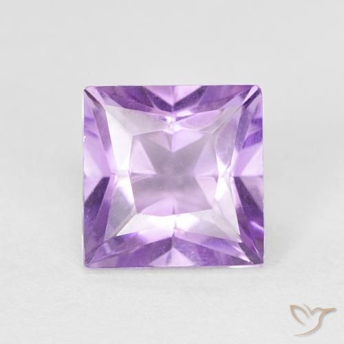 1.08ct Natural Íris Rosa Violeta Ametista, Quadrado, VVS