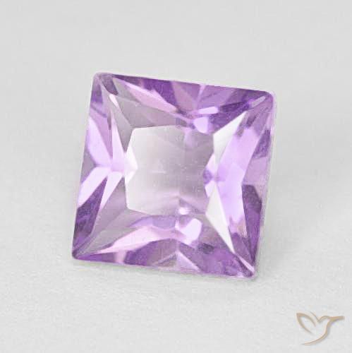 Ametista Íris Rosa Violeta Natural 1.08ct, Quadrado, VVS