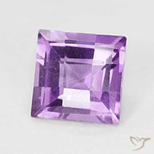 Ametista Violeta rosado Natural 1.75ct, Quadrado, VVS-VS