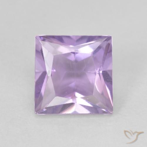 1.05ct Natural Violeta rosado Ametista, Quadrado, VVS-VS