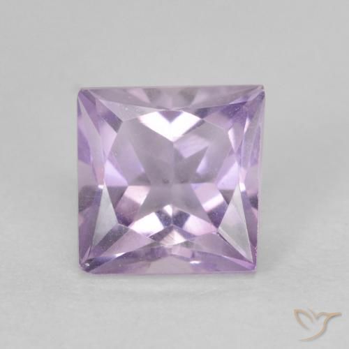 1.11ct Natural Violeta claro Ametista, Quadrado, VVS-VS