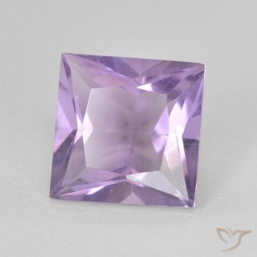 Ametista Violeta rosa médio Natural 2.29ct, Quadrado, VVS-VS