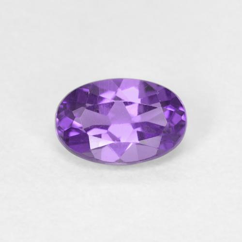 Ametista Violeta Profundo Natural 0.44ct, Corte Oval, VVS-VS