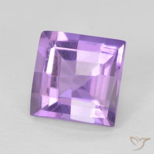 Ametista Violeta médio Natural 1.84ct, Quadrado, VVS-VS